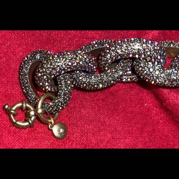 J Crew Multi-Color Pave Link Bracelet - Picture 5 of 5